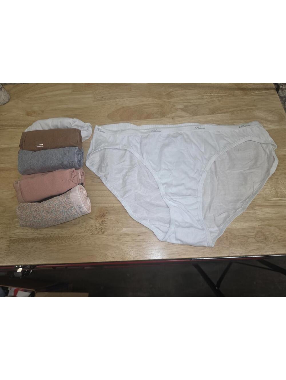 HANES WOMEN’S CLASSIC COTTON BIKINI PANTIES 10‑PACK SOLID/PRINT MIX SIZE 9